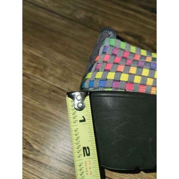 Steve Madden Brynn Peep-toe Wedge Mary Jane Sandal multi-color Women's Sz 8.5 - Picture 13 of 16